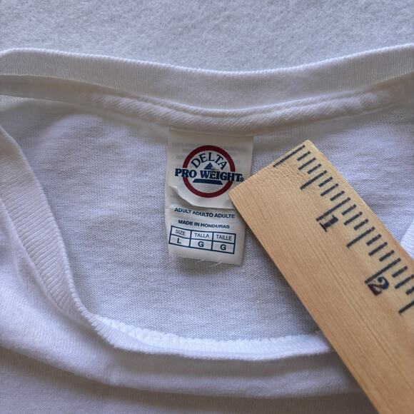 Looney Tunes Characters Graphic Tee Delta Pro Weight White L 100% Cotton - Picture 3 of 7